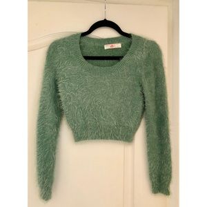American Apparel Fuzzy Cropped Sweater